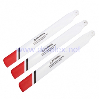 XK-K123 AS350 wltoys V931 helicopter parts main blades (red-white)